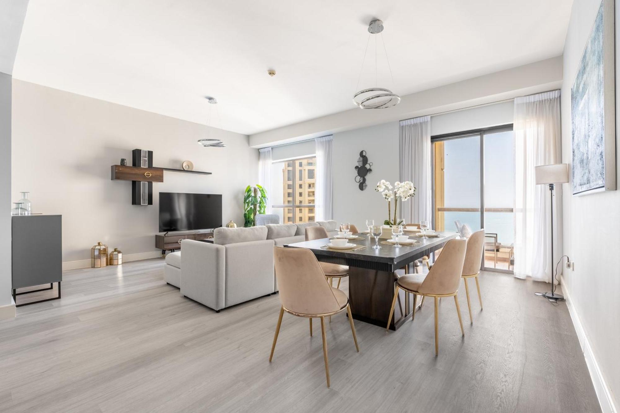 Luxury Jbr - Full Sea View - Free 5* Beach Resorts Access ดูไบ ภายนอก รูปภาพ